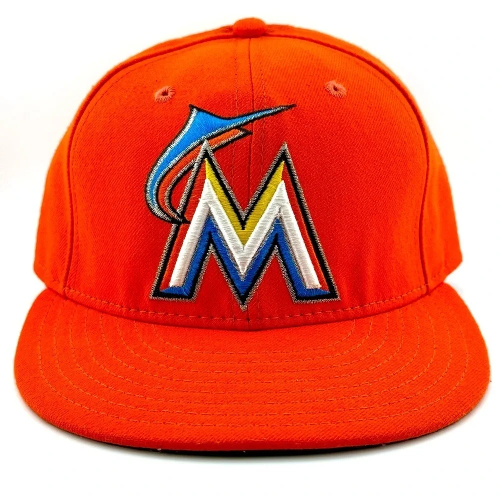 Miami Marlins Baseball New Era 59Fifty Cap/hat Size 7 1/8 Great condition!